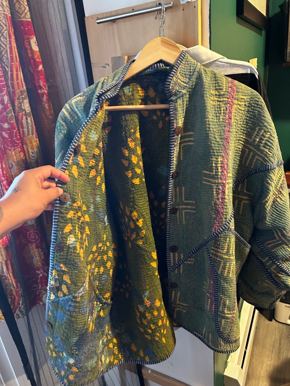 Namai hand quilted reversible jacket